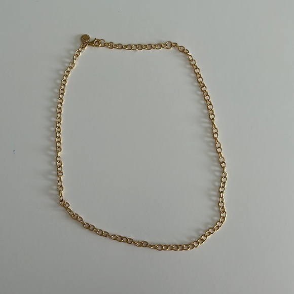 J. Crew Jewelry - J. Crew Demi-fine 14K gold-plated 16" cable chain necklace NWOT
